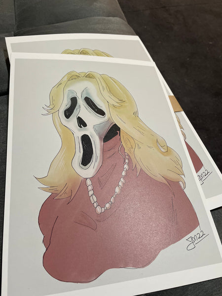 Scream Queen A4 Print