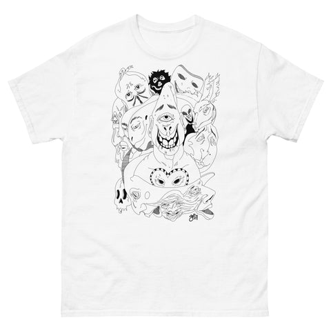 Monster Mandala White T-Shirt